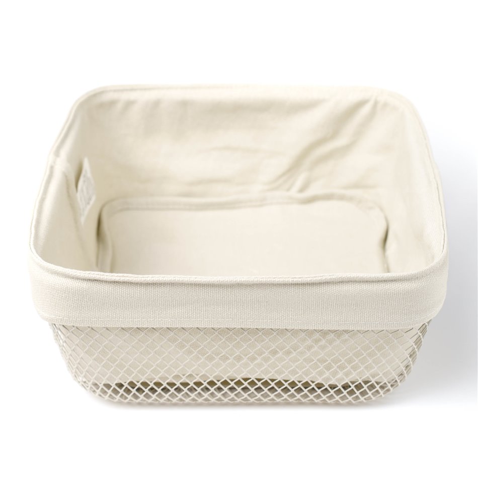 Square argi bread basket MAYAJ, beige, H11.5x25.5x25.5cm