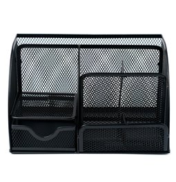 Pen pot MAYAJ, black, H13x22x14cm