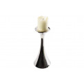 Candle holder Nina Piller L, nickel plated, 10.7x10.7x23.5cm