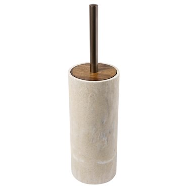 Toilet brush COME, beige, H37xD9.6cm