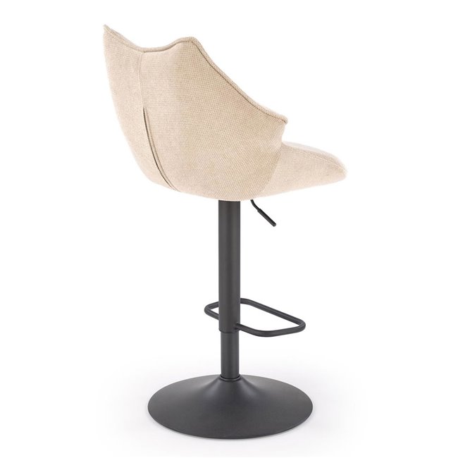 Bar stool Hoker, beige, H96-118x54x50cm, seat height 62-84cm