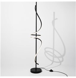 Floor lamp Moden1A, black, H123cm, D20cm, LED 24W, 3000K, 1320lm