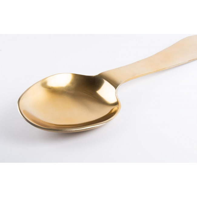 Decorative aluminium spoon, golden, 60x15x5cm