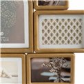 Wall photo frame Felisa for 7 photos, wood/MDF, H46.6x57.2x1.8cm