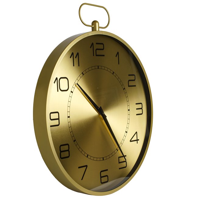 Wall clock Irina, gold color, H63x53x5.5cm
