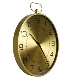 Wall clock Irina, gold color, H63x53x5.5cm
