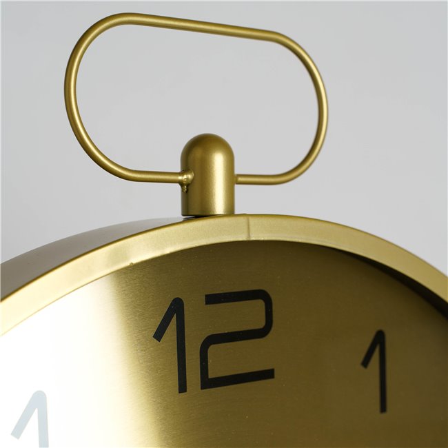 Wall clock Irina, gold color, H63x53x5.5cm