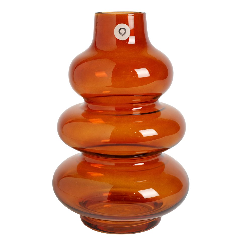 Ваза Chlohilde, оранжевая, H22 см, D14,5 см