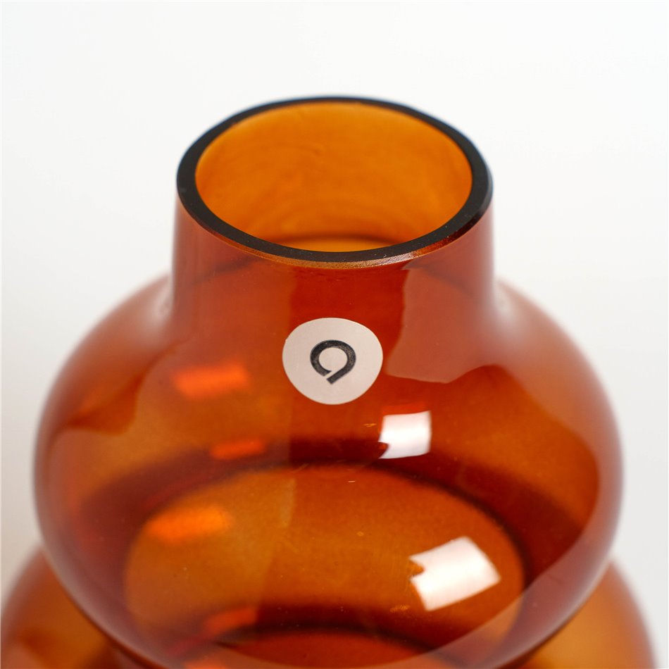 Ваза Chlohilde, оранжевая, H22 см, D14,5 см