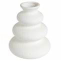 Vase Olm, white, H20cm, D16cm