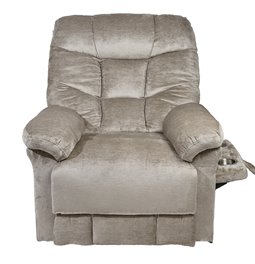 Electric recliner Olando, taupe color, H108-144x93x88-181cm, seat height 76cm