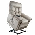Electric recliner Olando, taupe color, H108-144x93x88-181cm, seat height 76cm