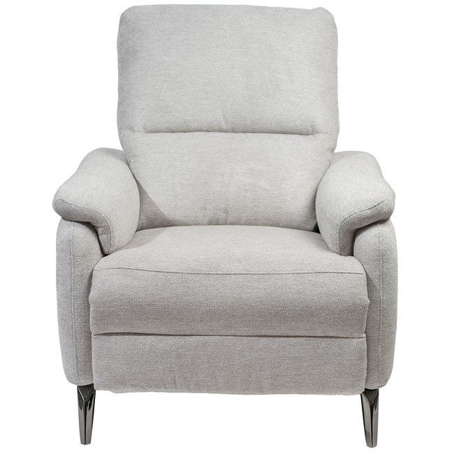 Electric recliner Olleo, light gray, H85-102x85x95-155cm, seat height 52cm