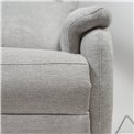 Electric recliner Olleo, light gray, H85-102x85x95-155cm, seat height 52cm