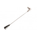 Shoe horn with Horse head handle, aluminium, 63cm