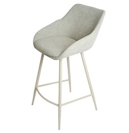Bar chair Severin 2546-4, light gray, H96x54x51cm, seat height 68cm