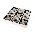 Game X and O, white, 24,5x24,5x3,5cm