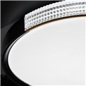 Pendant lamp Mondeo, black/gold color, H6.5cm, D40cm, LED 36W, 3000-6000K, 1980lm