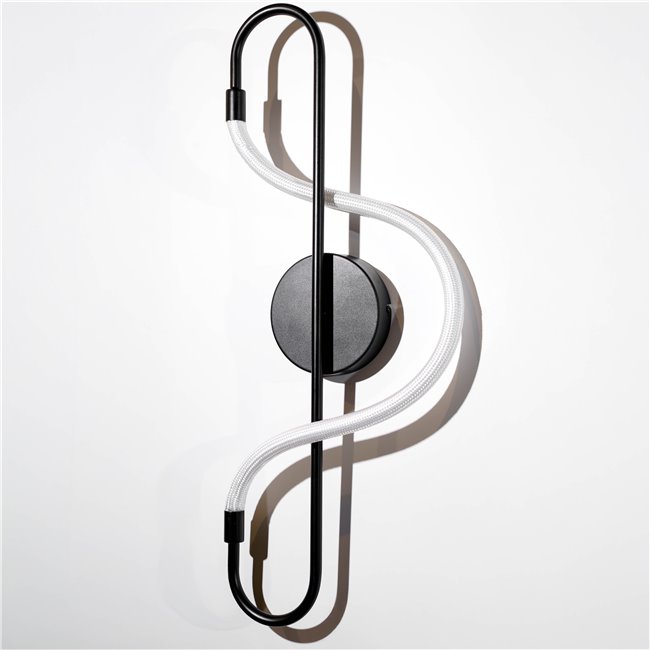 Wall lamp Modena BK, black, H59x23x9cm, LED 10W, 3000K, 550lm