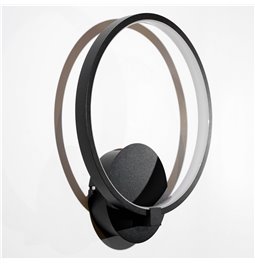 Wall  lamp Mo BL, black, H33x28x7cm, LED 12W, 3000K, 660lm