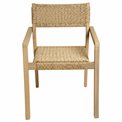Armchair TEMEIRA, acacia, H82x61x57cm, seat height 46.5cm