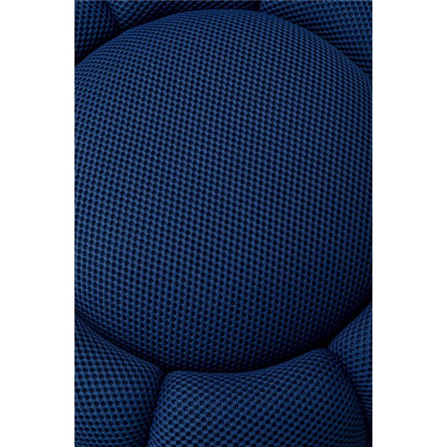 Swivel armchair Peppo Bloom, dark blue, H37xD76cm