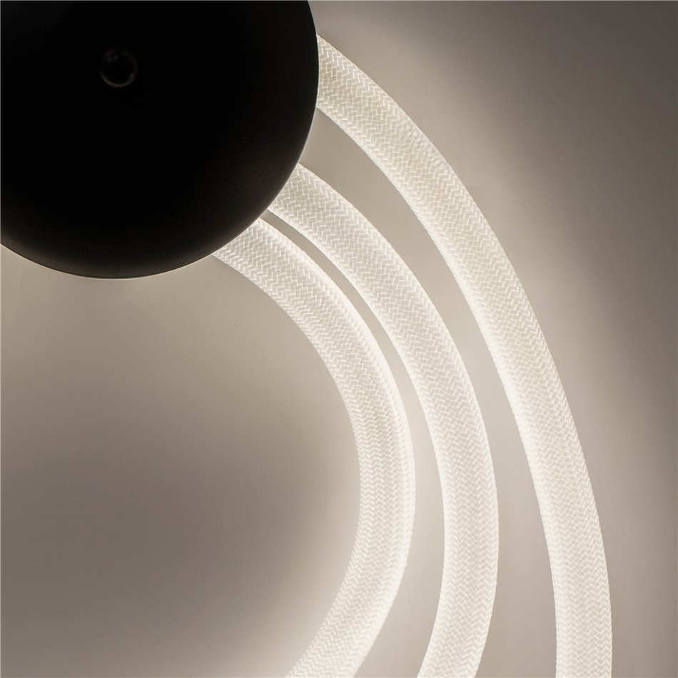Wall lamp Modena BK round, black, H45x31x11, LED 20W, 3000K, 1100lm
