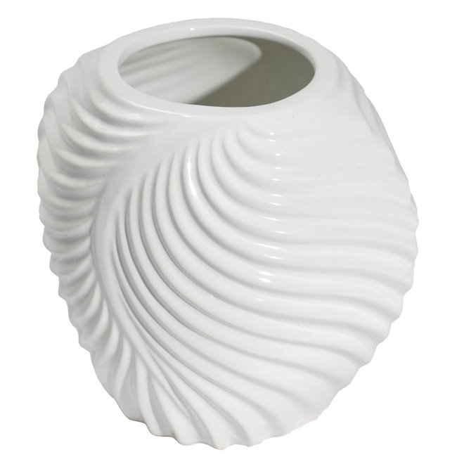 Vase Galileo, white, H19.6cm, D14x17cm