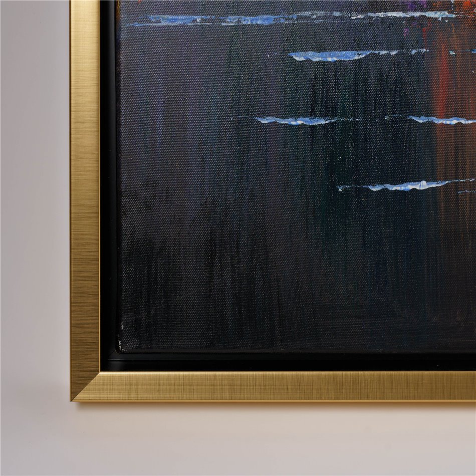 Canva New York abstract, 100x100cm