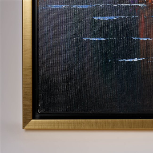 Canva New York abstract, 100x100cm