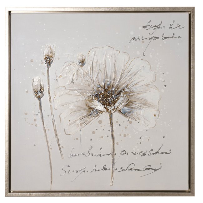 Canva Vintage flowers, 80x80cm