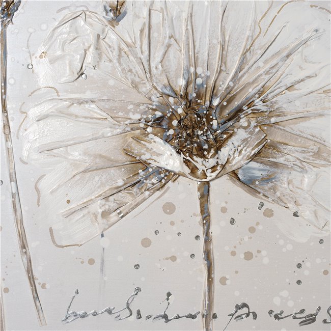 Canva Vintage flowers, 80x80cm