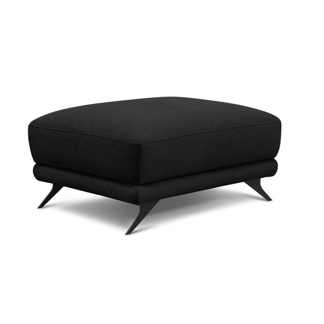 Pouf Elmego Flores 10, black, H42x68x82cm