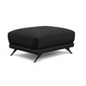 Pouf Elmego Velvetmat 10, velvet, black, H42x68x82cm