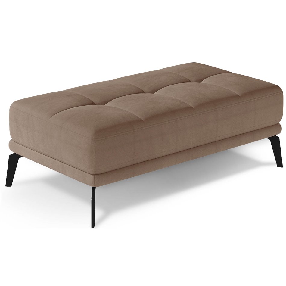 Bench Eltorrenso Monolith 09, velvet, brown, H45x73x145cm