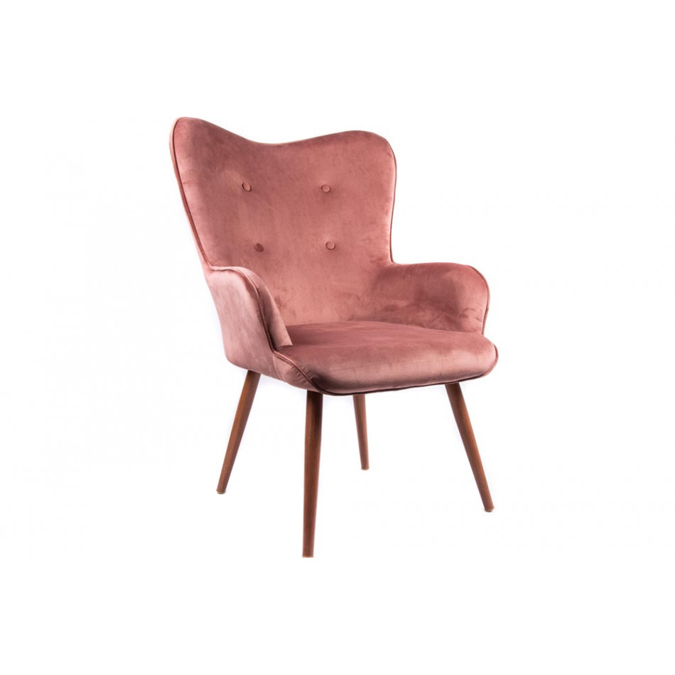 Armchair Navel, coral rose, 71x75x102cm, seat height 48cm