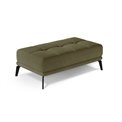 Bench Eltorrenso Monolith 38, velvet, green, H45x73x145cm