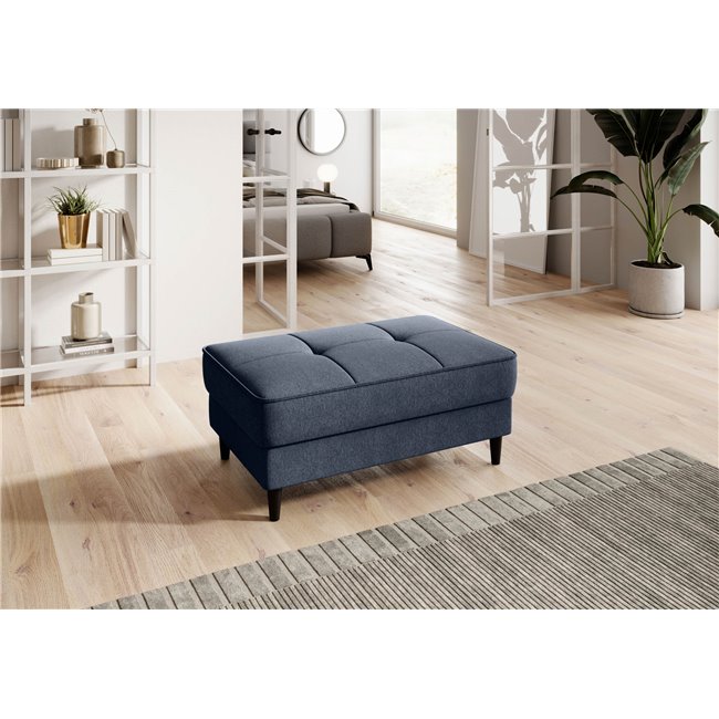Pouf with storage Elbellis Poco 40, dark blue, H42x62x97cm