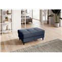 Pouf with storage Elbellis Poco 40, dark blue, H42x62x97cm
