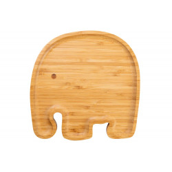 Bamboo plate/tray Elephant, 21x21x1.5cm