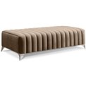 Bench Elaurence Nube 20, velvet, beige, H36xx132cm