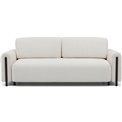 Sofa bed Elcadova Black, sleeping function, Jaffray 01, white, H97x97x244cm