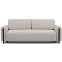 Sofa bed Elcadova Black, sleeping function, Jaffray 03, grey, H97x97x244cm