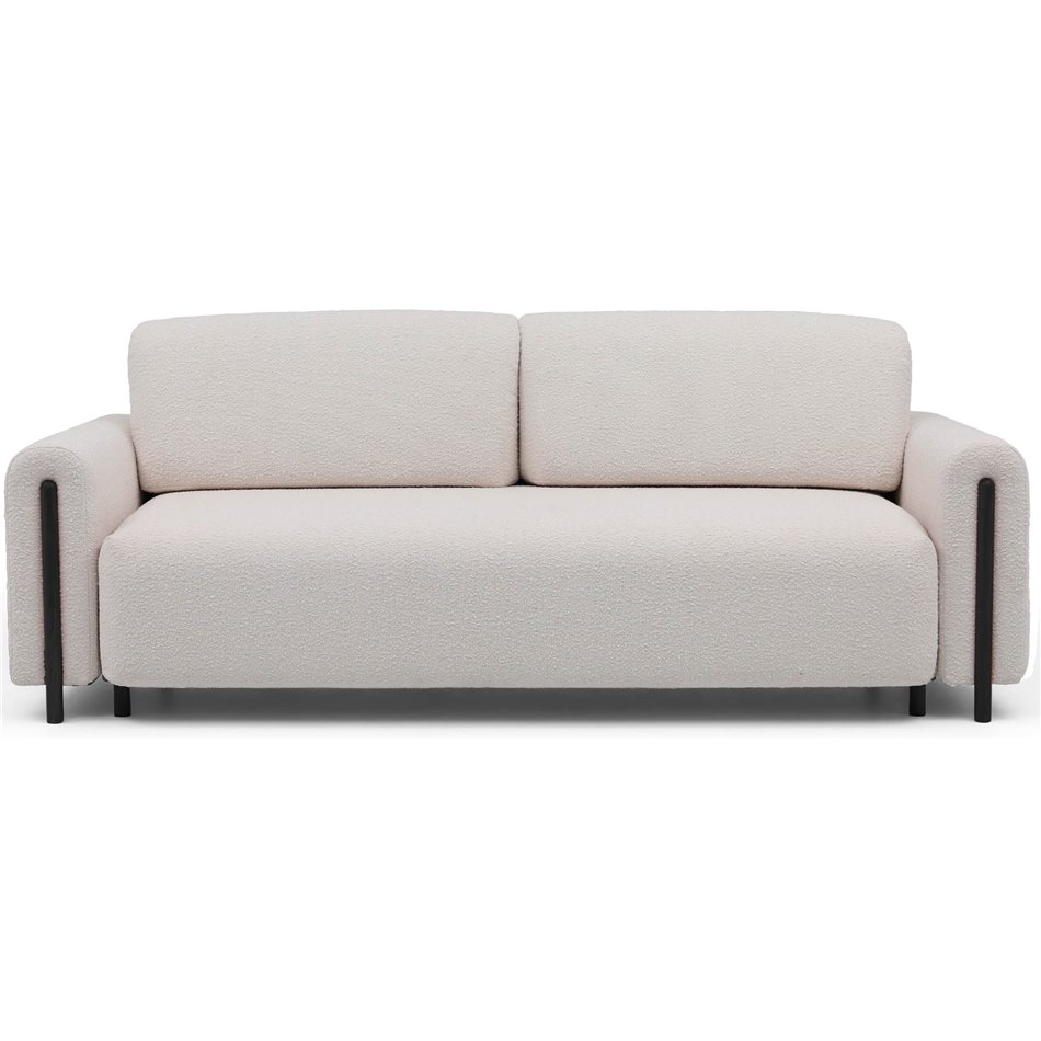 Диван-кровать Elcadova Black, раздвижной, Jaffray 18, бежевый, H97x97x244см