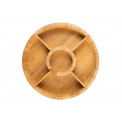 Бамбуковая тарелка, поворотная, D30x6.2cm