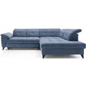 Угловой диван Elinferne R, раздвижной, Raquel 40, темно-синий, H107x210x297см