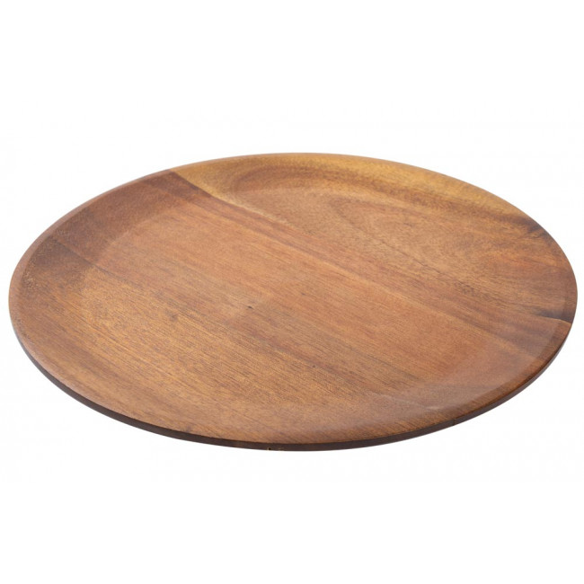 Acacia wood board/plate, D25.5x1.9cm