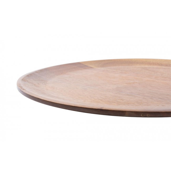 Acacia wood board/plate, D25.5x1.9cm