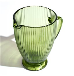 Pitcher Rigano, green, 1000ml, H18.5x20x13cm