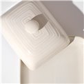 Butter dish Jonah, beige, ceramic, H7x20x17cm
